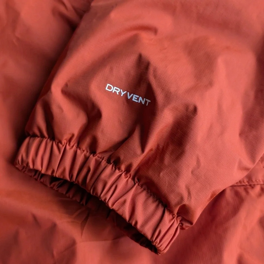 The North Face DryVent Rain Jacket Mens XXL Burnt Orange Hooded Waterproof Shell